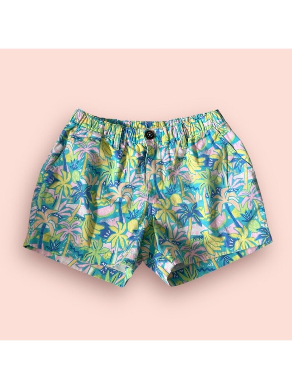 CHUBBIES Women's Tropical Palm Tree Print Shorts Size XS